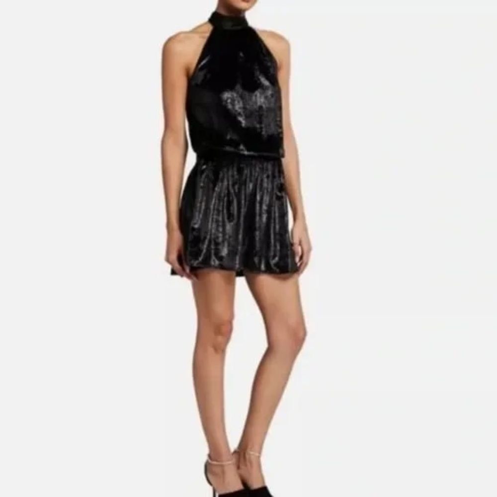 Ramy Brooke Ellin Dress Size M Black Mini Dress